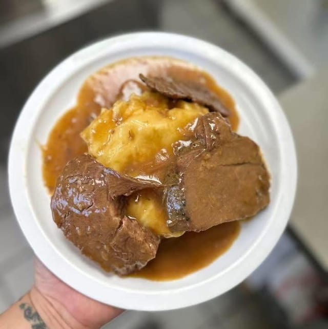 Monday Special - Open Face Roast Beef.