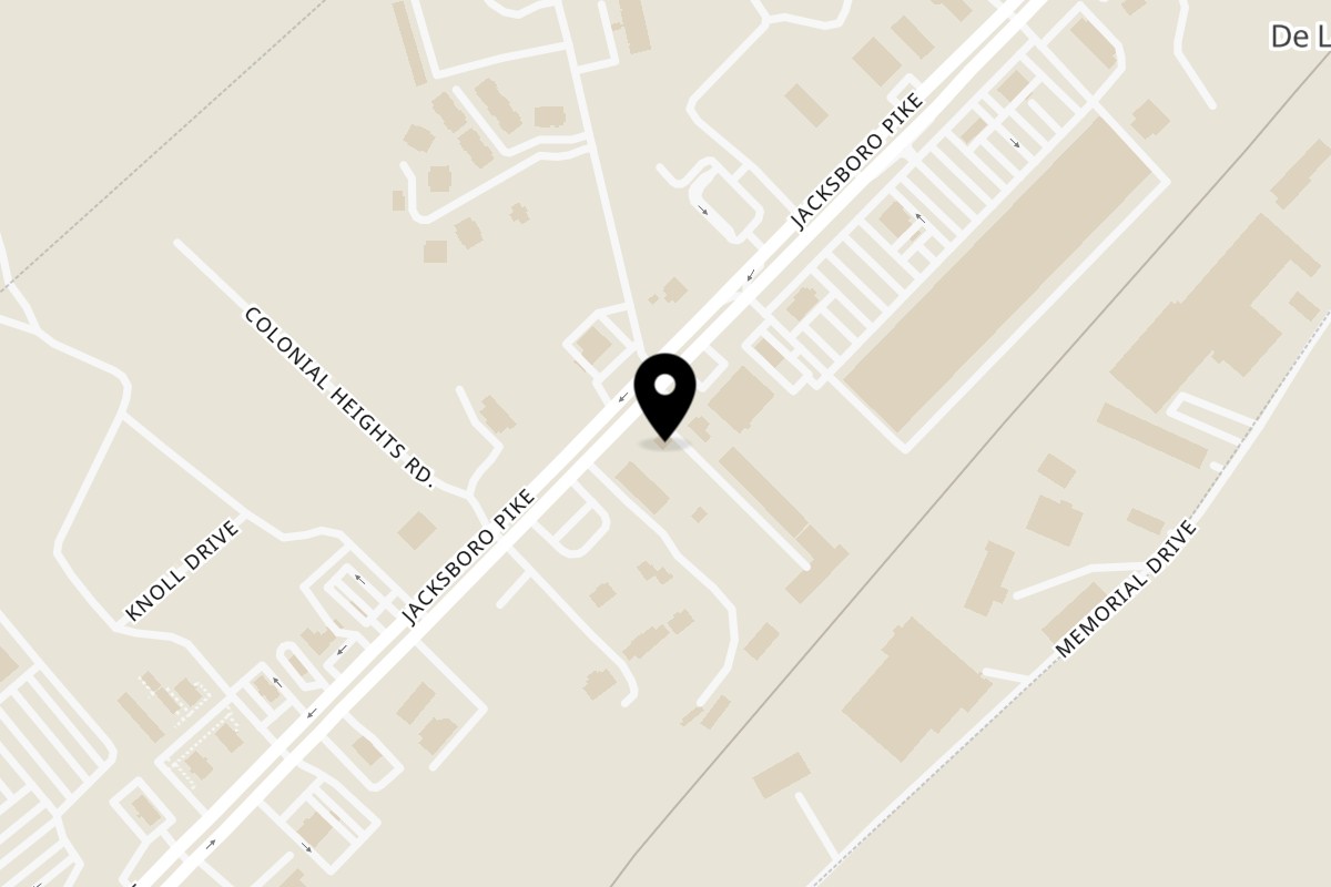Map showing the location of The Local on 2303 Jacksboro Pike in LaFollette